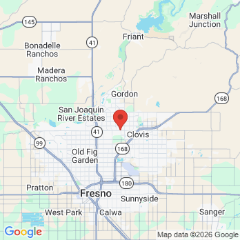 Map to iTooth Dentistry office in Fresno, CA