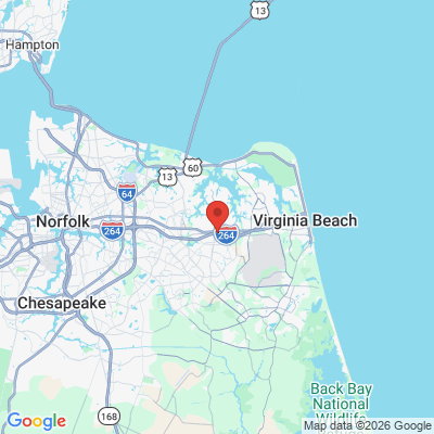 Map to  office in Virginia Beach, VA