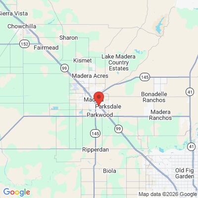 Map to  office in Madera, CA