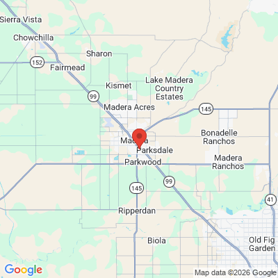 Map to  office in Madera, CA
