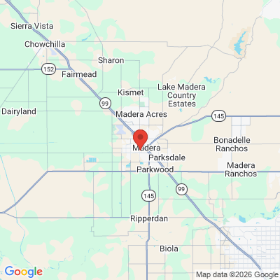Map to  office in Madera, CA