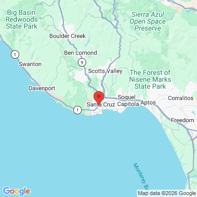 Map to  office in Santa Cruz Dental Group