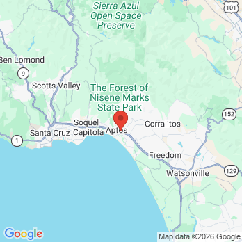Map to Aptos Periodontics & Dental Implants office in Aptos, CA
