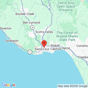 Map to Bay Area Implants & Periodontics office in Santa Cruz, CA