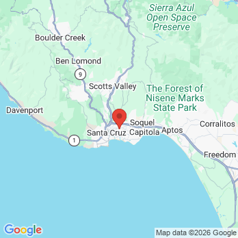 Map to Santa Cruz Dental Artists: M. Catalina Payne, DMD office in Santa Cruz, CA