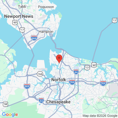 Map to  office in Norfolk, VA