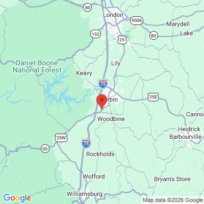 Map to  office in Corbin, KY