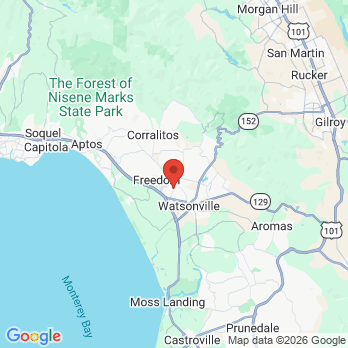Map to Gallery Dental Care office in Watsonville, CA