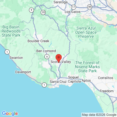 Map to  office in Scotts Valley, CA