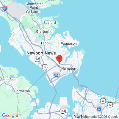 Map to  office in Hampton, VA