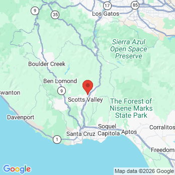 Map to Melanie Asnani DDS office in Scotts Valley, CA