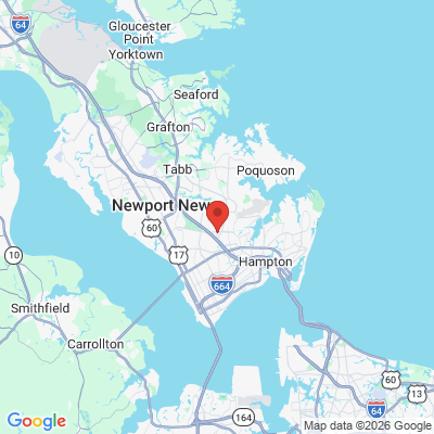 Map to  office in Hampton, VA