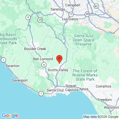 Map to  office in Scotts Valley Oral And Maxillofacial Surger