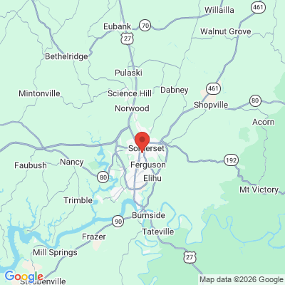 Map to  office in Somerset, KY