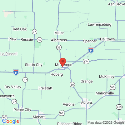 Map to  office in Mount Vernon, MO