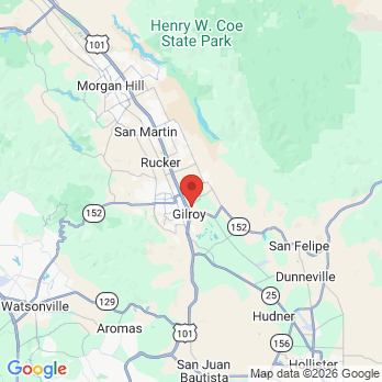 Map to Sunny smiles dentistry  office in Gilroy, CA