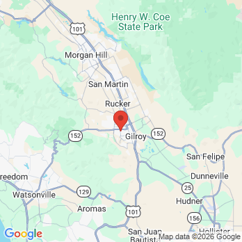 Map to Gilroy Dental Associates office in Gilroy, CA