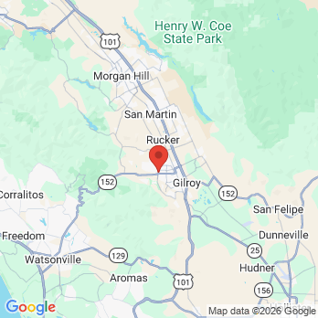 Map to Dentistry by Dawn Pan D.D.S. office in Gilroy, CA
