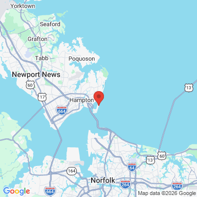 Map to  office in Fort Monroe, VA