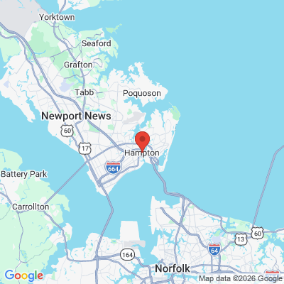 Map to  office in Hampton, VA