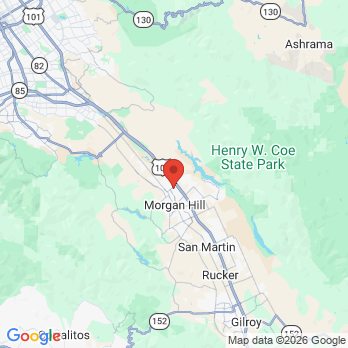 Map to Betsy Duell, DDS office in Morgan Hill, CA