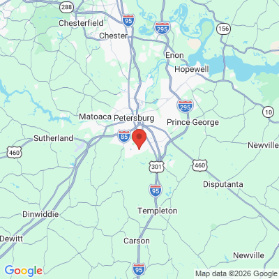 Map to  office in Petersburg, VA