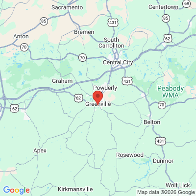 Map to  office in Greenville, KY