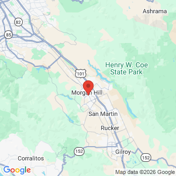 Map to Matthew E. Warnock DDS office in Morgan Hill, CA