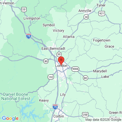 Map to  office in London, KY