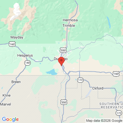 Map to  office in Durango, CO
