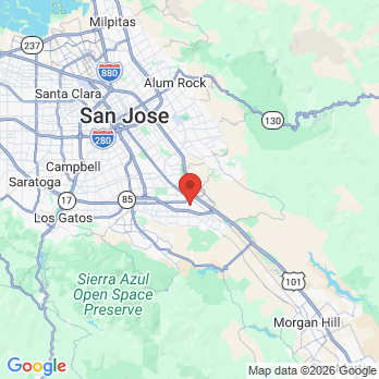 Map to EZ Dental  office in San Jose, CA
