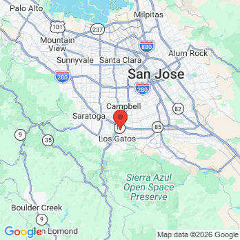 Map to Los Gatos  Dental  office in Los Gatos, CA