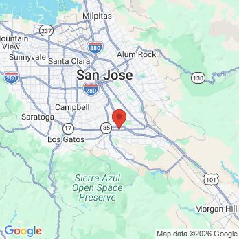 Map to Blossom Family Dentistry office in San Jose, CA