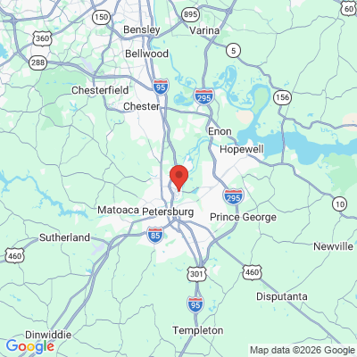 Map to  office in Colonial Heights, VA