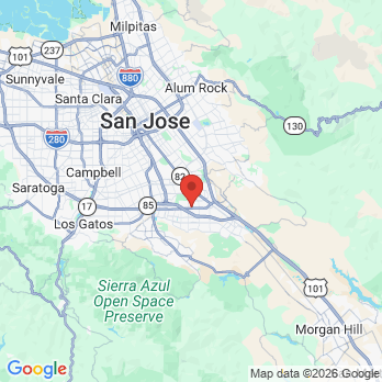Map to Vidya Bobba office in San Jose, CA