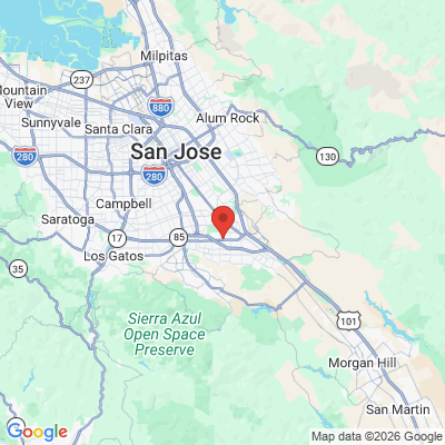 Map to Vidya Bobba Dental Group INC office in San Jose, CA