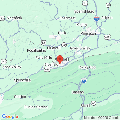 Map to  office in Bluefield, WV