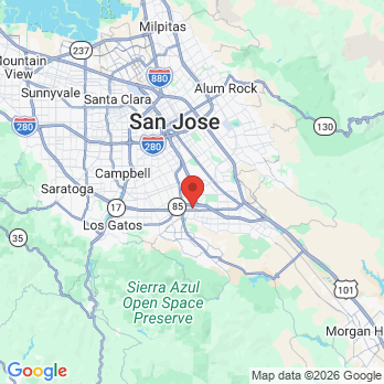 Map to Optima Dental office in San Jose, CA