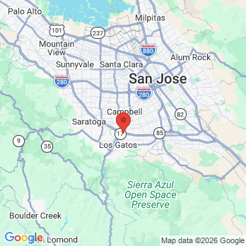 Map to Cristina Herrera DDS office in Los Gatos, CA