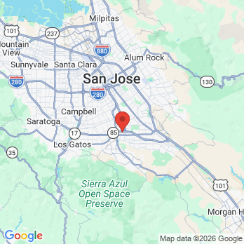 Map to Oakridge Smiles office in San Jose, CA