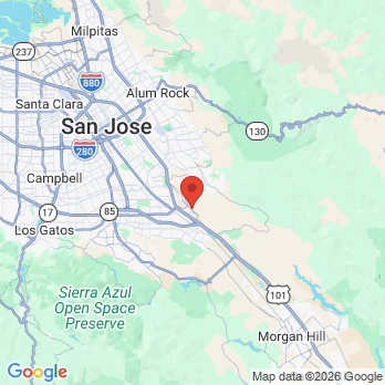 Map to Endodontic and Implantology Associates office in San Jose, CA
