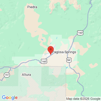Map to Pagosa Dental Implant Center office in Pagosa Springs, CO