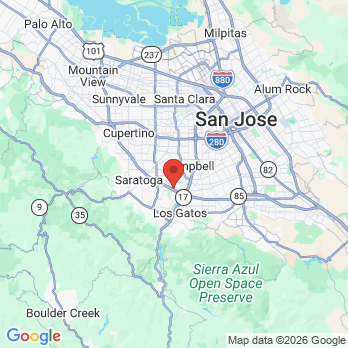 Map to Jahanara Mortazavi, DDS office in Los Gatos, CA