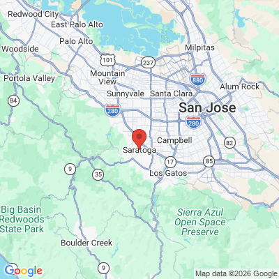 Map to  office in Saratoga, CA