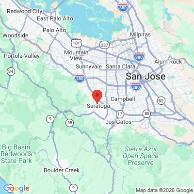 Map to  office in Saratoga, CA