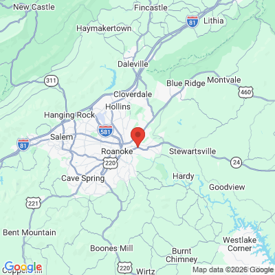 Map to  office in Vinton, VA