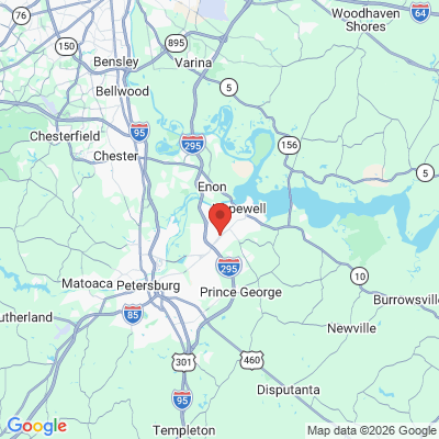 Map to  office in Ellis Family Dentistry