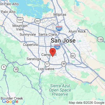 Map to Signature Dental office in Campbell, CA