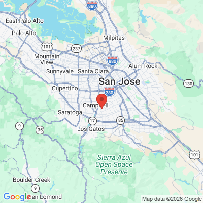 Map to Signature Dental office in Campbell, CA