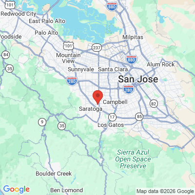 Map to  office in Saratoga, CA